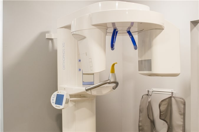 Modern panoramic x-ray equipment inside clinic, part of diagnostics and imaging in green village, nj services provided at Vaccaro Aesthetic and Family Dentistry in Green Village, NJ.